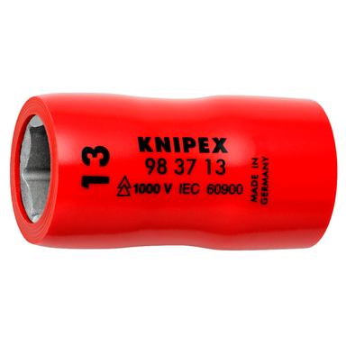 Nasadka sześciokątna do śrub z łbem sześciokątnym 98 37 13 Z gniazdem czworokątnym 3/8” KNIPEX
