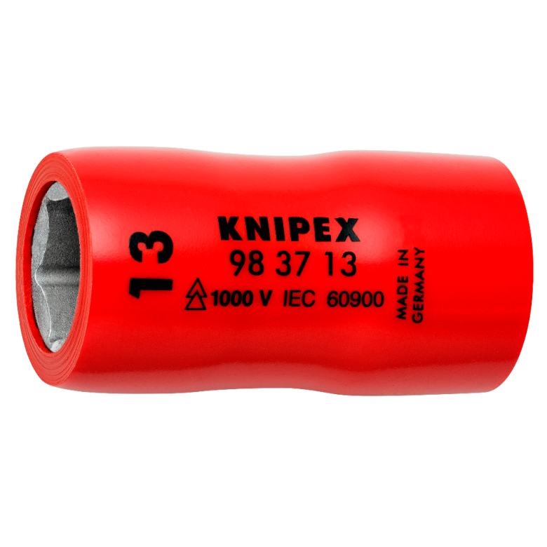 Nasadka sześciokątna do śrub z łbem sześciokątnym 98 37 13 Z gniazdem czworokątnym 3/8” KNIPEX