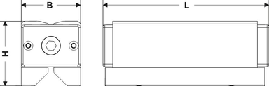 Magnetyczny blok mocujący z magnesami stałymi MBX 143x64x71mm FLAIG