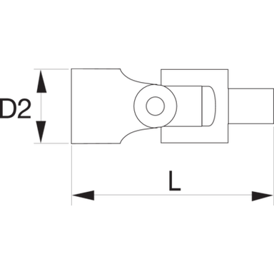 Złącze przegubowe udarowe 3/8" z sprężyną zaciskową K560F-3 BAHCO