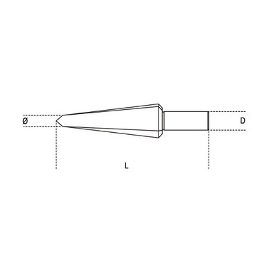 Wiertło stożkowe bezstopniowe HSS 40-61 mm, 424 Beta