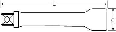 Przedłużka 1/2" 130mm, rozmiar 5 STAHLWILLE