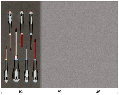 Wkład narzędziowy - Wkrętaki SL/PH/PZ/HEX, 7 elementów BAHCO