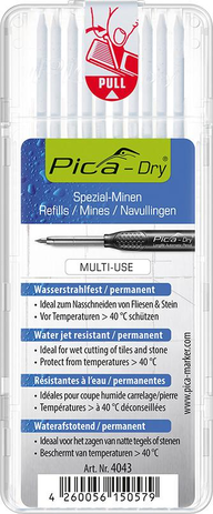 Zest.zapas. wkladow do mark.do gleb.otw Pica-Drywodoodporny,bialy Pica