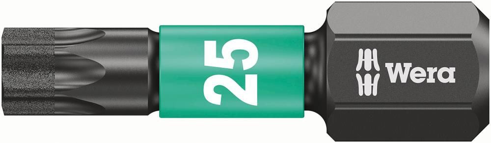 Bit Impaktor 1/4" DIN3126C6,3, do srub z gniazdem Torx 25x25mm Wera