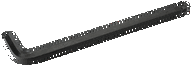 Klucz trzpieniowy imbusowy z kulką wydłużony 2.5 mm, czarny BAHCO