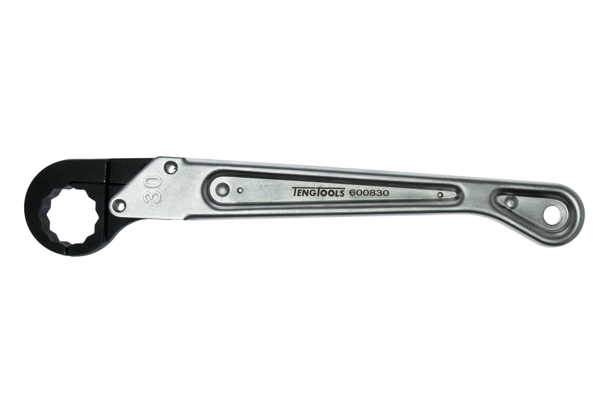 Klucz oczkowy zapadkowy otwierany 30 mm Teng Tools