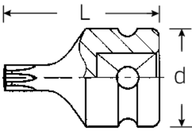 Nasadka 1/2" IMPACT rozmiar T45 TORX zewn. STAHLWILLE