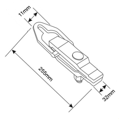 Ścisk blacharski 240x65x90mm BAHCO
