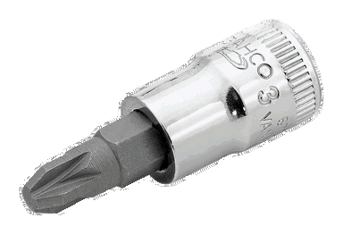 Nasadka trzpieniowa 1/4" do śrub Pozidriv PZ1 BAHCO