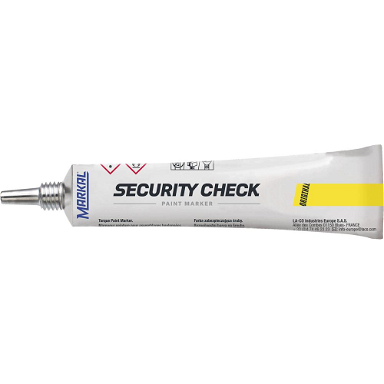 Marker Security-Check lakier zabezpieczający, żółty