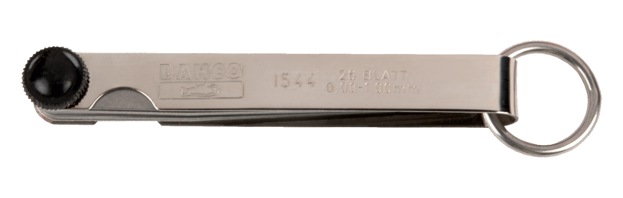 Zestaw szczelinomierzy 0.03-1.0mm, 26 ostrzy, 105mm, TAH BAHCO