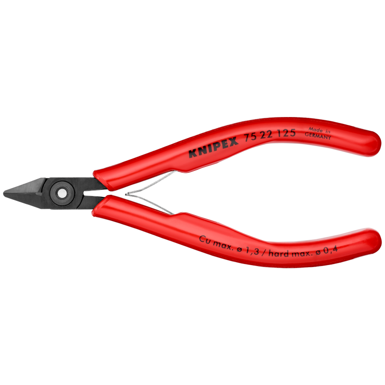 Szczypce tnące boczne dla elektroników 75 22 125 KNIPEX
