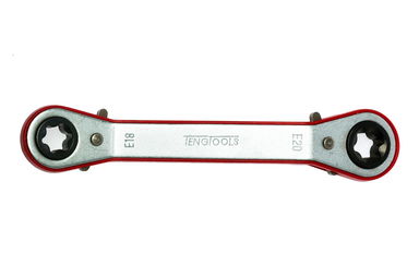 Klucz oczkowy zapadkowy E18xE20 Teng Tools