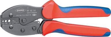 Szczypce do zagniatania tulejek, 220mm, PreciForce, 97 52 50, KNIPEX