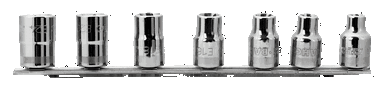Nasadki 1/2" TORX, zestaw 7 szt. na szynie BAHCO
