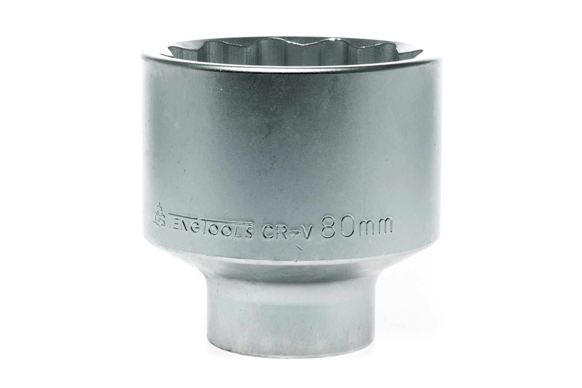 Nasadka 12-kątna z chwytem 1" 80 mm Teng Tools