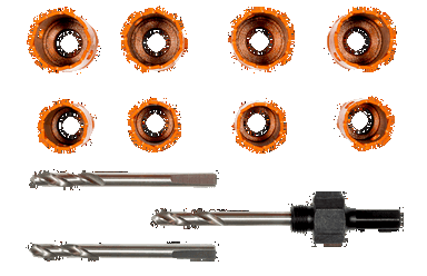 Zestaw otwornic bimetalicznych Sandflex 20x4mm + 25x4mm - 11 szt. BAHCO
