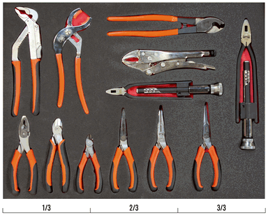 Szczypce w wytłoczce - 12 elementów BAHCO