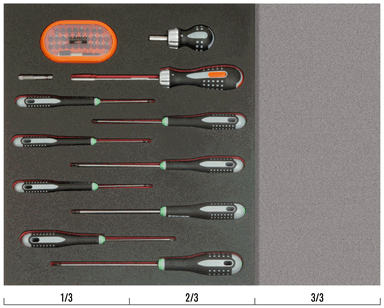 Wkład narzędziowy - 42 elementy BAHCO