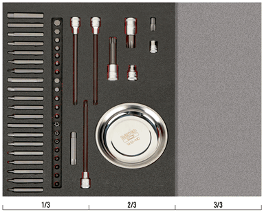 Zestaw bitów z miską magnetyczną BAHCO