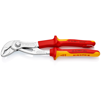 KNIPEX Cobra® VDE 87 26 250 T Szczypce nastawne do rur nowej generacji, izolowane KNIPEX