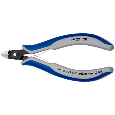 Precyzyjne szczypce tnące boczne dla elektroników 79 22 120 KNIPEX