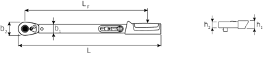Klucz dynam.40-200Nm (30-150 ft.lb) z grzechotką 1/2" QR STAHLWILLE