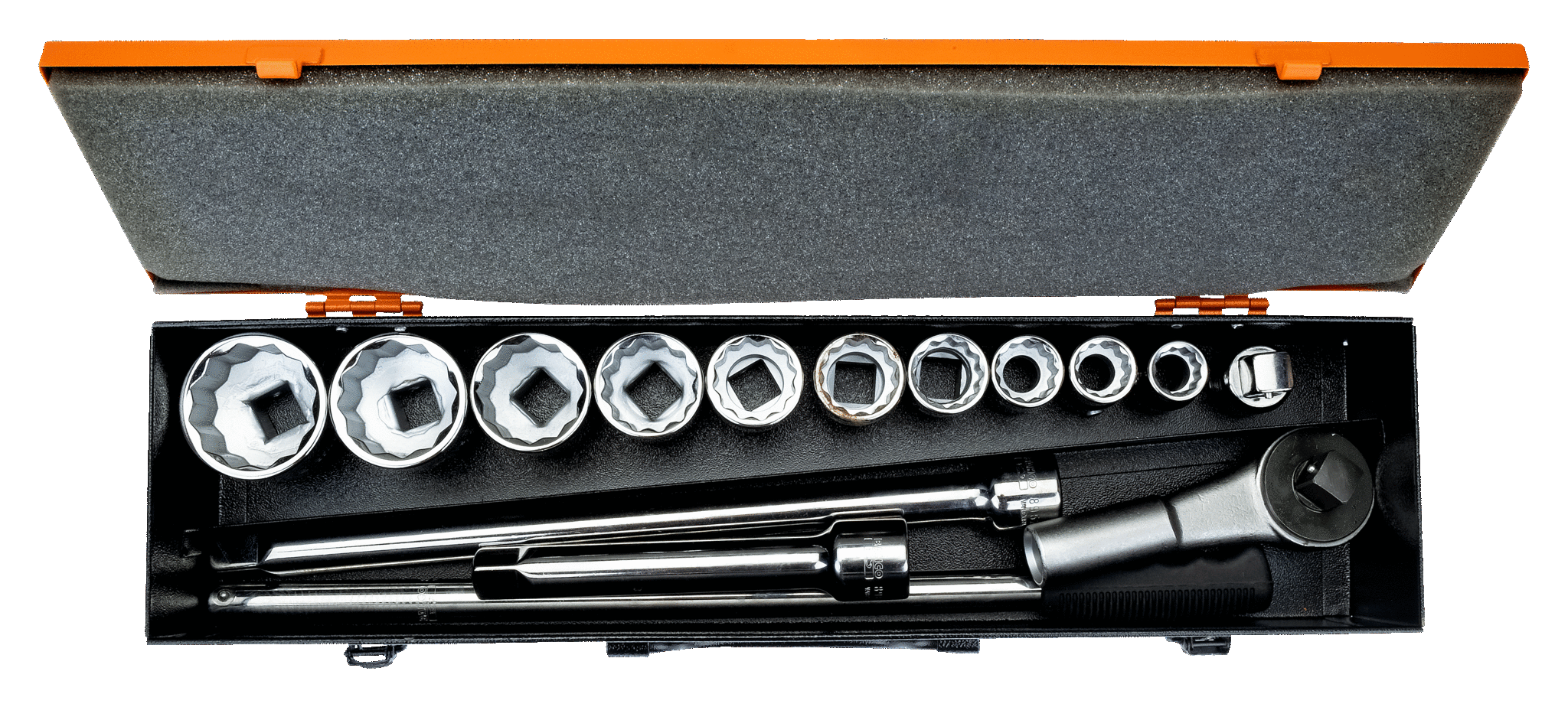 Zestaw nasadek 3/4", 15 elementów, 12-kątne, metryczne BAHCO
