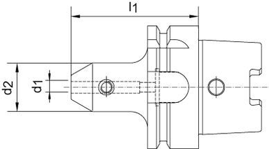 Oprawka zaciskowa Weldon DIN69893A HSK-A63 6x65mm HAIMER