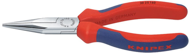 Szczypce płaskie wydłużone, 140mm, kształt 2, 30 25 140, KNIPEX