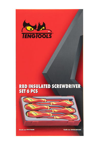 6-elementowy zestaw wkrętaków 1000V Teng Tools TTV706N Teng Tools