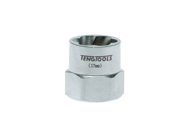 Sześciokątne nasadki odkręcające z chwytem kwadratowym 3/8" 17 mm Teng Tools
