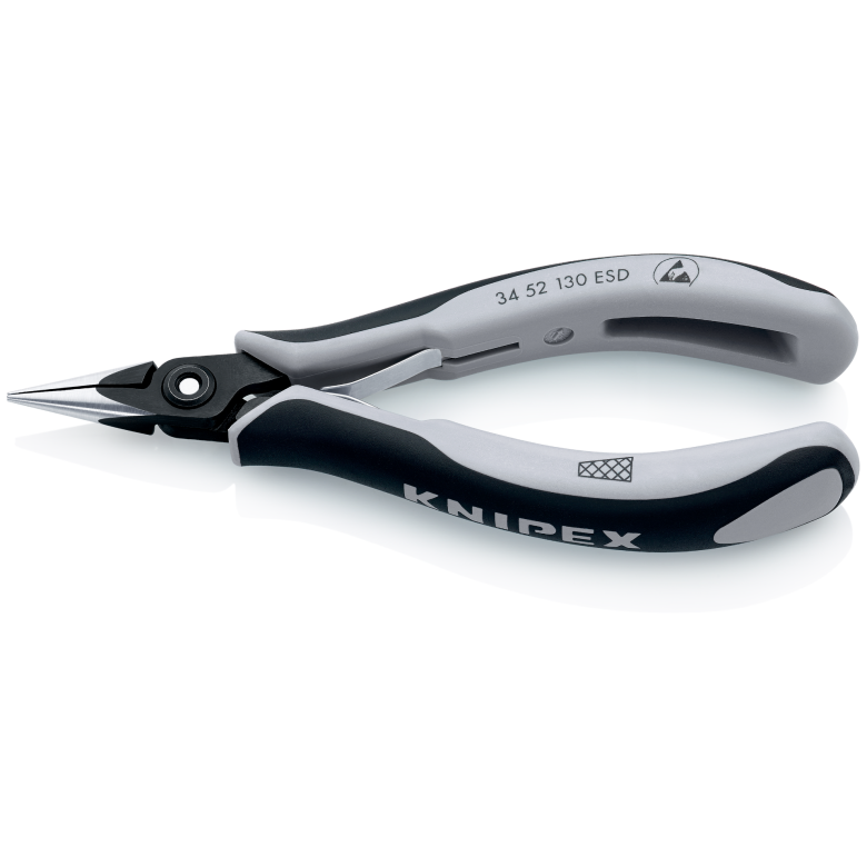 Szczypce precyzyjne dla elektroników ESD 34 52 130 ESD KNIPEX
