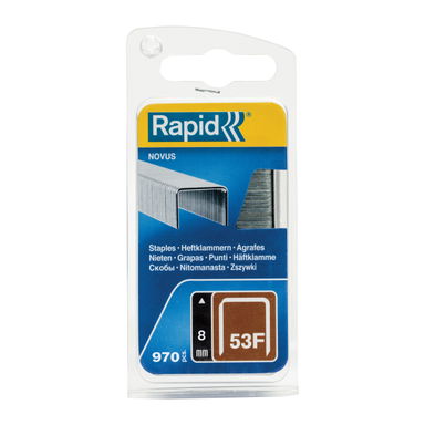 Zszywki Rapid z drutu cienkiego nr 53F (8 mm) - opakowanie 970 szt.