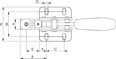 Docisk uniwersalny 6860, wielkość 2 AMF