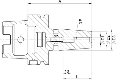 Uchwyt termokurczliwy DIN69863A, chwyt A-63 12x90mm HAIMER