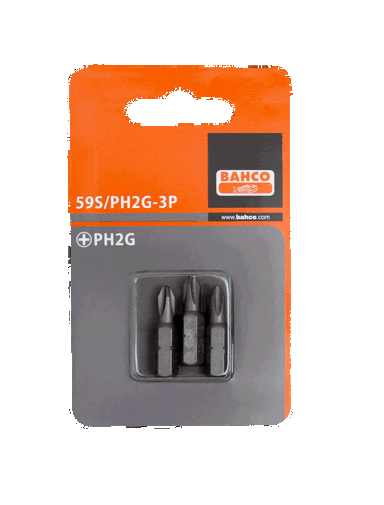 Bit 1/4" PH2Gx25 mm, 30 szt. BAHCO