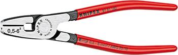 Szczypce do zagniatania tulejek kablowych 0,5-6mm, 180mm, 97 81 180, KNIPEX