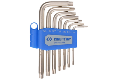 ZESTAW IMBUSÓW 7 szt. 1147 - TORX Z OTWOREM T10 - T40 King Tony