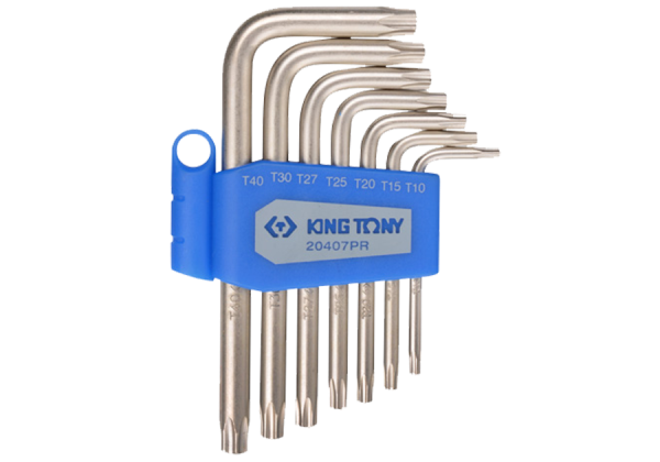 ZESTAW IMBUSÓW 7 szt. 1147 - TORX Z OTWOREM T10 - T40 King Tony