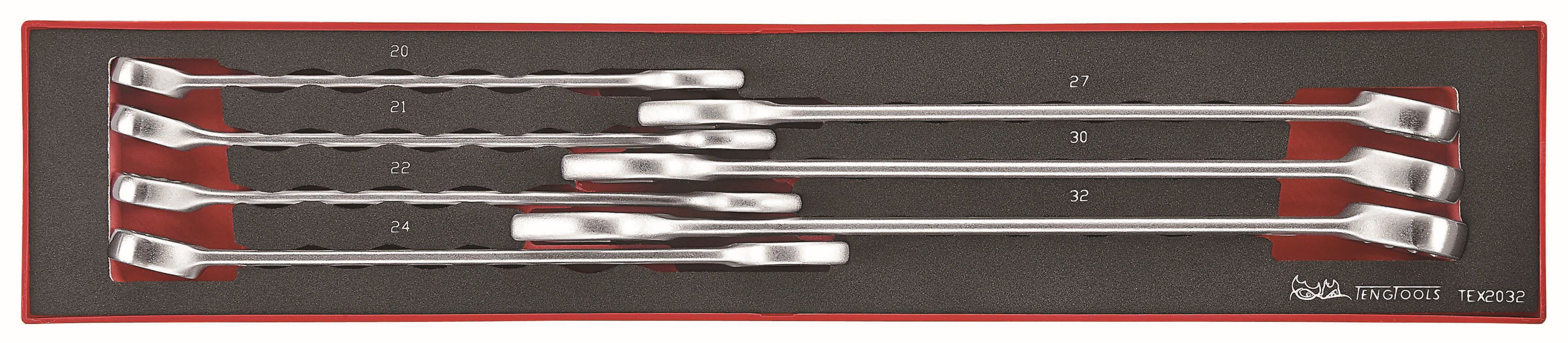 Zestaw 7 kluczy płasko-oczkowych Teng Tools TEX2032 Teng Tools