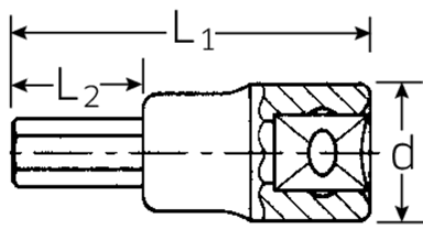 Nasadka INHEX 1/2" rozmiar 5/8" STAHLWILLE