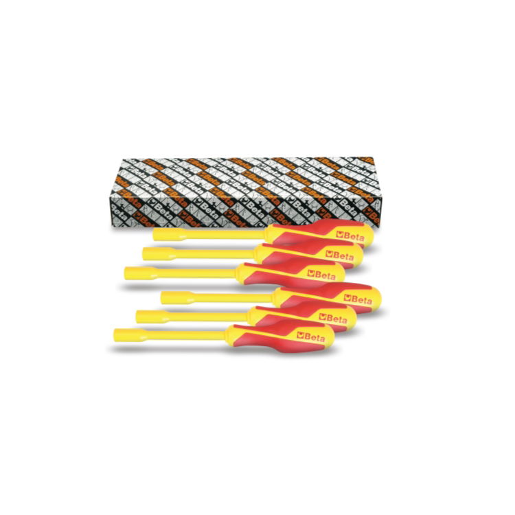 Zestaw 6 wkrętaków nasadowych izolowanych do 1000V 5,5-10 mm, 943MQ/S6 Beta