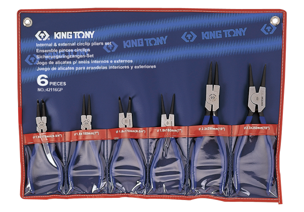 ZESTAW SZCZYPIEC DO PIERŚCIENI SEGERA 6 SZT. ETUI King Tony