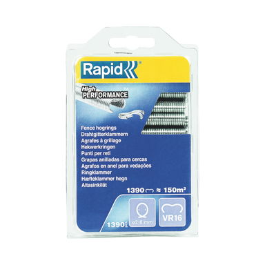 Zszywki zaciskowe do ogrodzenia Rapid VR16 - opakowanie 1390 szt.