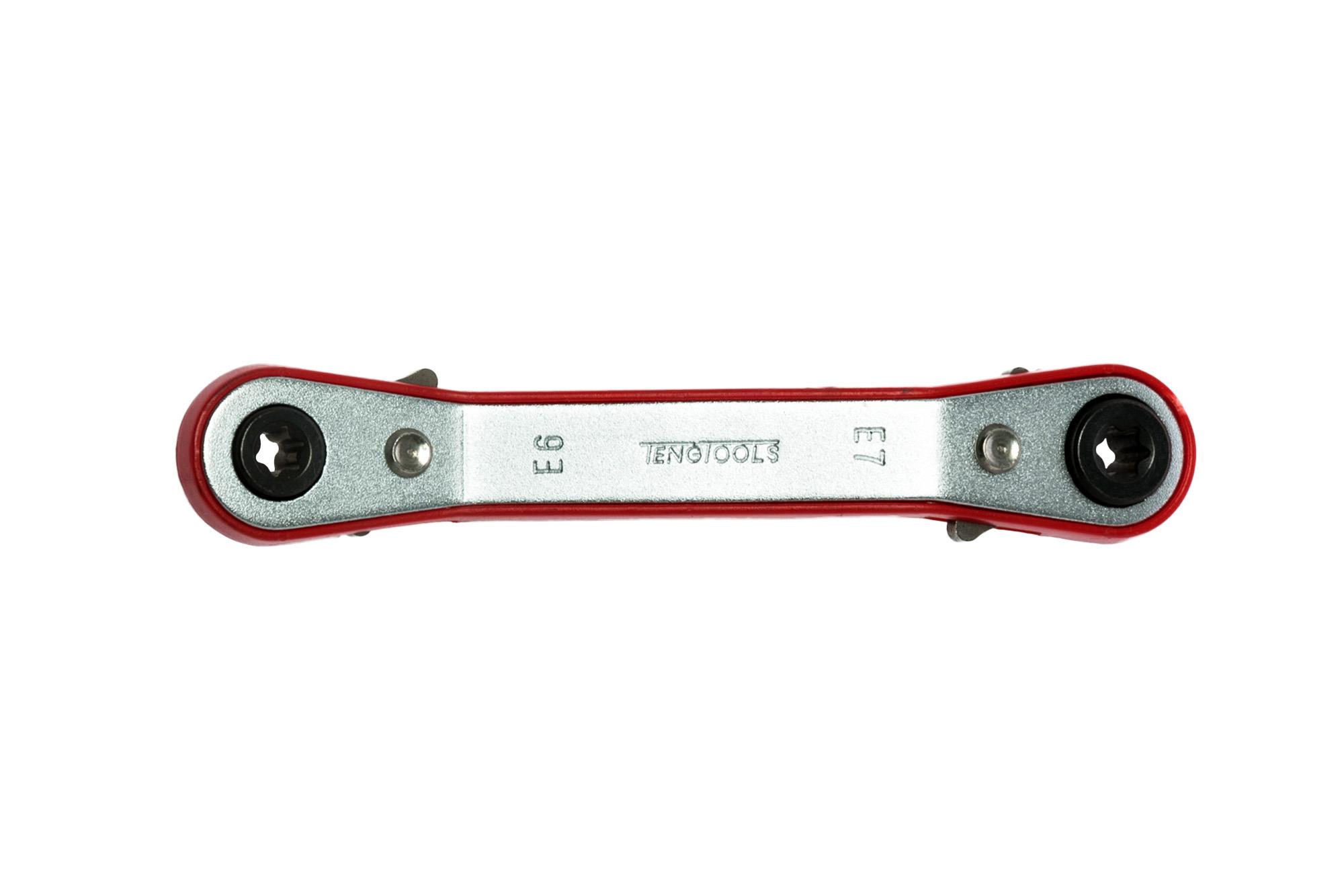 Klucz oczkowy zapadkowy E6xE7 Teng Tools