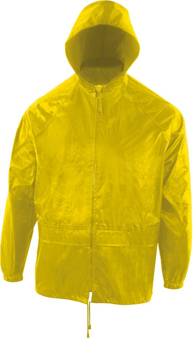 Zestaw przeciwdeszczowy (spodnie/ kurtka), rozmiar XL, żółty