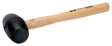 Młotek gumowy 65 mmz drewnianym trzonkiem BAHCO
