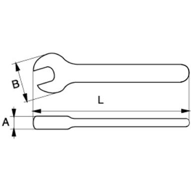 Klucz płaski izolowany 6 mm BAHCO